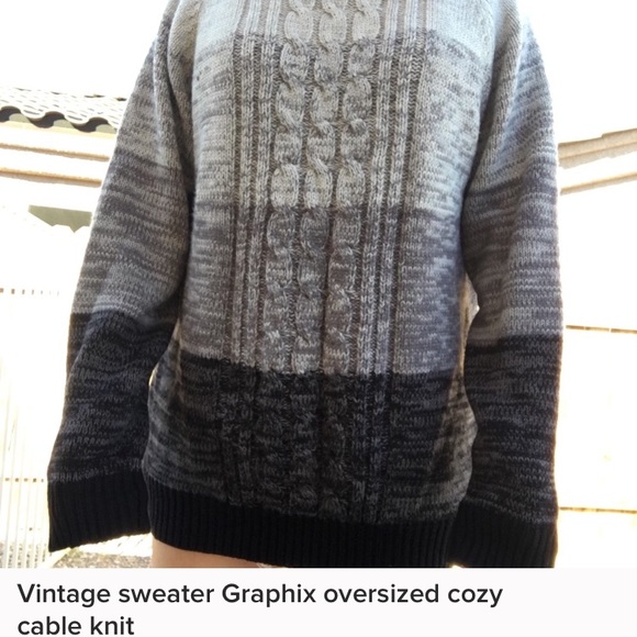 🦙Vintage Graphix cable-knit sweater - Picture 2 of 5